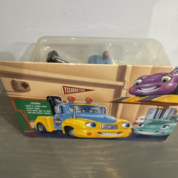 Chevron Cars 2001 Collectible Trevor Tow Truck Vehicle Yellow Blue NEW IN BOX - Picture 6 of 15